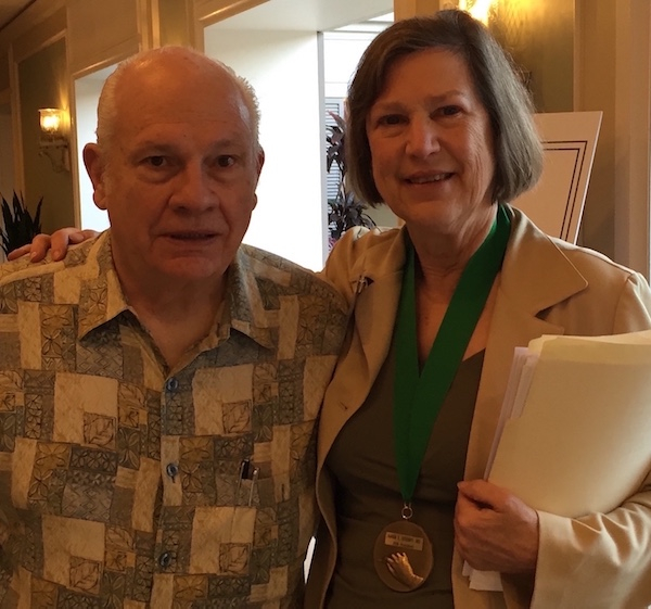 UCSF Naffziger Society Members Dr. Clifford Devaney (Class of 1976) and Karen Deveney (Class of 1978) at 2016 Meeting of the Pacific Coast Surgical Association (PCSA) in February 2016 at the island of Hawaii 
